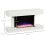 Homcom Chimenea Eléctrica Blanco 98 x 27 x 54.5 cm 3