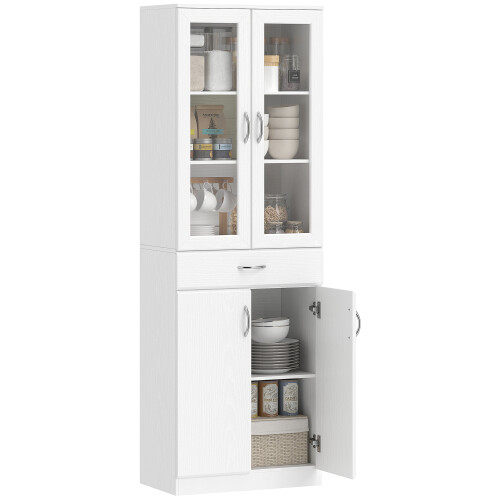 Homcom Alacena de Cocina Blanco 60 x 35 x 180 cm