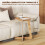Homcom Mesa Auxiliar Marrón 39 x 39 x 50.5 cm 5