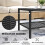 Outsunny Mesa de Jardín Negro 92 x 50 x 45 cm 5