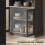 Homcom Mesa de Bar Negro 150 x 80 x 105.5 cm 6