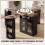Homcom Mesa de Bar Negro 150 x 80 x 105.5 cm 4
