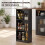 Homcom Mesa de Bar Negro 150 x 80 x 105.5 cm 5