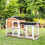 PawHut Conejera Marrón 157.4 x 53 x 99.5 cm 2