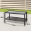 Outsunny Mesa de Jardín Negro 92 x 50 x 45 cm 3