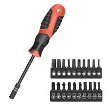 21In1 Socket Screwdriver Set Magnetic Bit -Flat Shaped Screwdriver Detachable Handheld Repair Tool Set