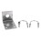 Supporto Fisso per Antenna per Autoradio, Supporto per Balcone, Morsetto A Clip 7