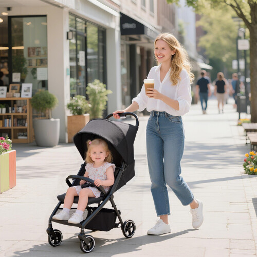 Carrito para Bebé Gris 80 x 46 x 106 cm 1