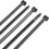 Self-Locking Nylon Tie 100 PCS Black Cable Tie Fastening Ring Cable Tie Zip Wraps Strap Nylon Cable Tie Set 4