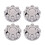 4 Peças Tampas Centrais Do Cubo da Roda de 17 Polegadas Cromadas 8 Lug 52121450AB, 52121450AD para  Ram 2500 3500 2003-2013 1