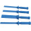 Plastic Chisel Scraper Set, Non Marring Pry Tool Kit, Comfortable Grip Scraper for Adhesive Remover, Caulk 5