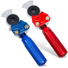 Glad Hands Set, Emergency Glad Hand, Anodized Aluminum Extension Handles Grips and Seals for Semi Truck Trailer Tractor