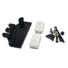 Pour Mn86 Mn128 Rc Pièces de Mise à Niveau de Voiture Support Servo Tiges de Liaison Avant Support de Montage Ensemble Accessoires Pièces Noir