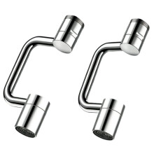 2PCS U-Shaped Faucet Extender -Rotatable Faucet Aerator, Faucet Extender for Bathroom Sink, for Kitchen & Sink