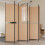 VidaXL vidaXL 6-Panel Room Divider Beige 300 x 200 cm Fabric 1