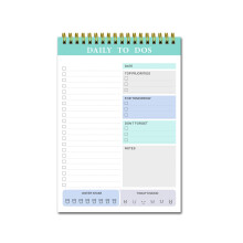 Aufmer Tages-Notizblock, 60 Blatt, 14,8 x 21 cm, Zeitmanagement-Aufgabenplaner, undatierter Kalender für Schule und Büro Upgrade 2024