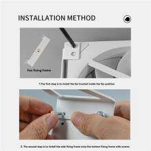 2X Multi-Purpose Fan Mount Stand PC Case External Cooling Fans Bracket for 120& 140mm PC Fans,360 Degrees Rotation White
