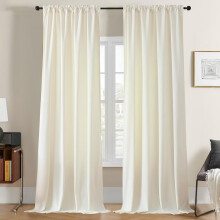 Cortinas Opacas Térmicas, 2 unidades, 132x225 cm, Marfil