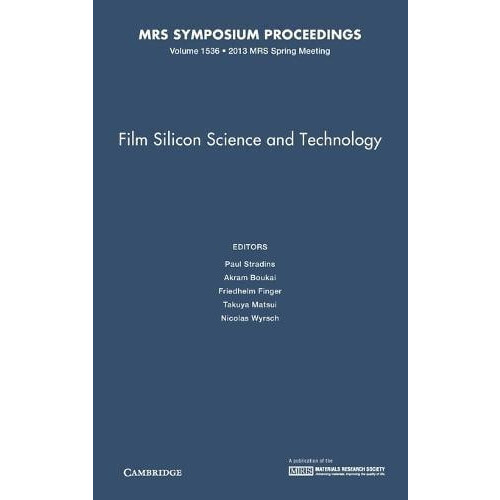 Film Silicon Science and Technology Hardcover Book