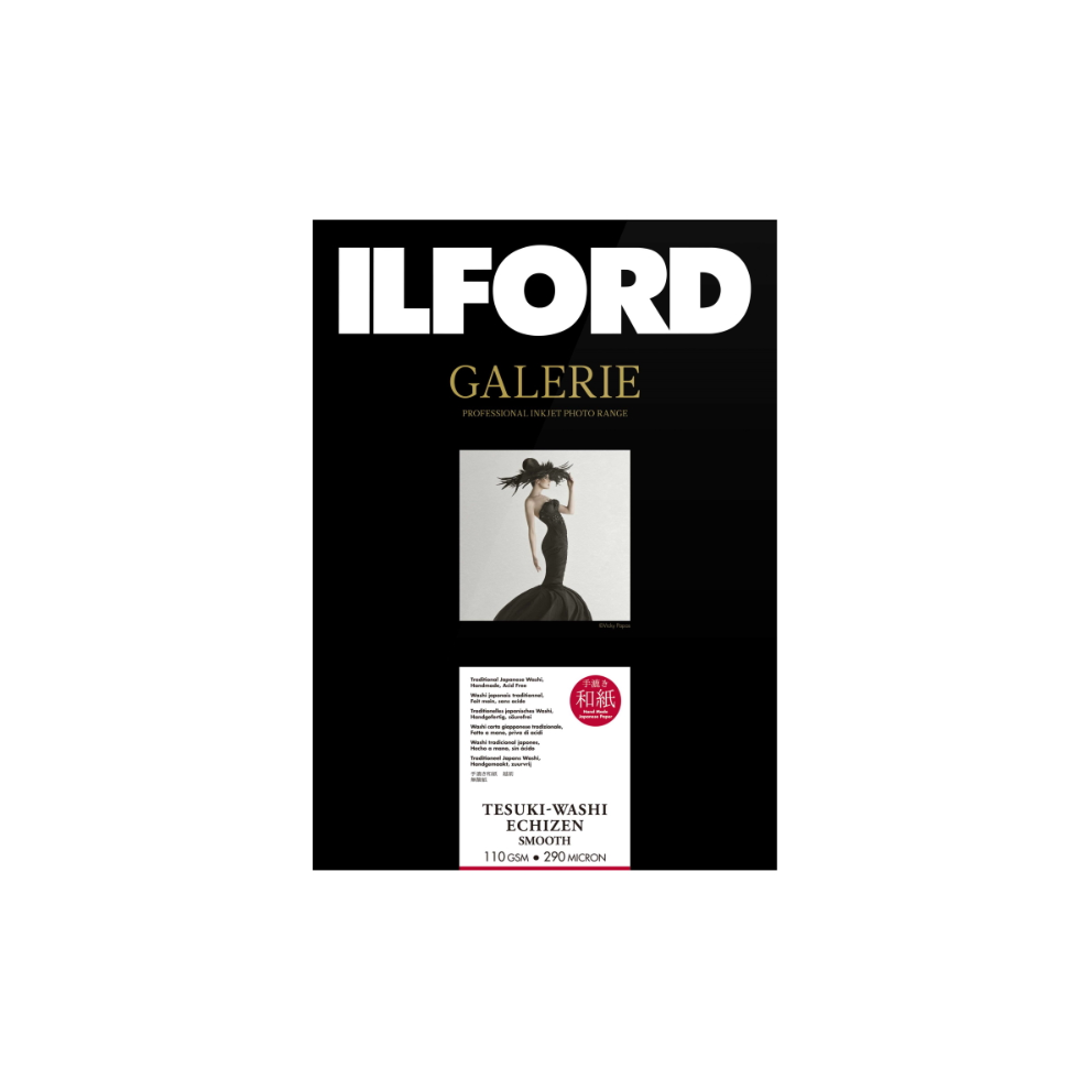 Photos - Office Paper Ilford Galerie Tesuki-Washi Echizen Smooth 110gsm Fine Art Photo Photographic Paper (A1+ Deckle Edge 5 Sheets)