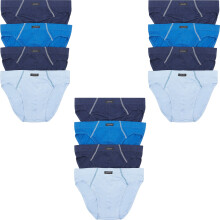 (L) 12 Pack Jockey Cotton Briefs Tunnel Waist Comfy Underwear Undies Blue/Navy Bulk Assorted