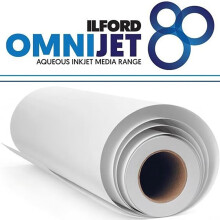 ((54") 137.2cm x 30m) Ilford Omnijet Photo RC Photographic Paper Satin Rolls 195GSM