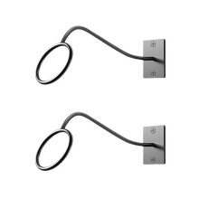 2 Pack Cowboy Hat Holder, Hat Rack for Wall Mount, Metal Hat Organizer Storage Cowboy Hats Hanger Hooks for Wide Brim