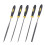 2Pcs M8 x 50mm Diameter Thread Clamping Star Knob with 5Pcs Professional Technical Diamond File 2