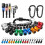 18 Pcs Drill Bit Holder Keychain, Quick Release Screwdriver Extension Tool with 105 Degree Right-Angle Driver 1
