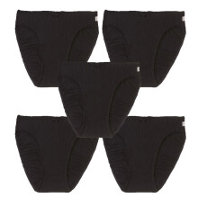 (10-12) 5 Pack Bonds Hestia Heroes Hi Cut Womens Underwear Undies Panties Briefs BLK Black W10032 Ladies