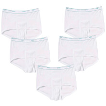 (M) 5Pk Bonds Men Extra Support Brief Boxer Short Undies Underwear M810 White Bulk