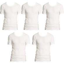 (S) 5 Pk Bonds Holeproof Aircel Thermal Mens T-shirt Short Sleeve Tee Top MYQ31A White Waffle Knit