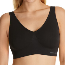 (XXL) Bonds Womens Seamfree Wireless Wire Free Black Comfy Sports Bra Crop Tank Top WVLHY