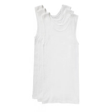 (14) Bonds 3 Pack Boys Kids Chesty Comfy Cotton Underwear Vest Singlets Tank Top UYG33A White