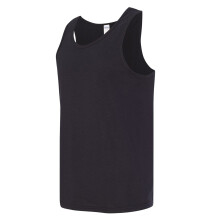 (Black, 2XL) Blank Plain Basic Tank Top Singlet T Shirt Small Big Men's Cotton Premium Quality