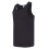 (Black, M) Blank Plain Basic Tank Top Singlet T Shirt Small Big Men's Cotton Premium Quality 1
