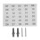 Combination Lock Metal Key Storage Cabinet Wall-Mounted Lockable Safe Box with Keycards 10