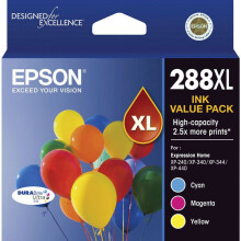 GENUINE Epson 288XL 3 Colour Ink Cartridge XP-240 XP-340 XP-344 XP-440 T306592