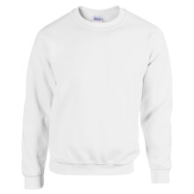 (White, S) Heavy Blend Blank Plain Basic Sweat Sweater Jumper Sweatshirt Fleece