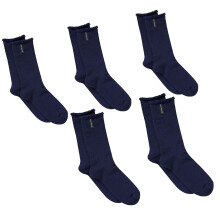 (11-14) 5 Pair Bonds Explorer Original Socks Mens Crew Above Ankle Thick Work Winter Wool Navy NAV SYNX2N