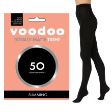 (Averave-Tall) Voodoo Totally Matte Tights 50 Denier Slimming Women Stockings Pantyhose Black H31316