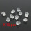 X10 Earrings Plastic Rubber Plug Stud Stoppers Jewellery Findings Post Backing Back 1