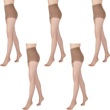 (Extra Tall) x5 Voodoo Glow Control 8 Denier Waist Stockings Tights Pantyhose Bronzed H30552