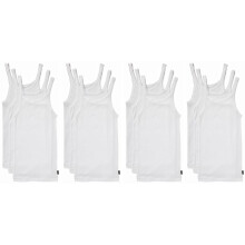 (6) 12 Pack Bonds Teena Singlet Girls Kids White Comfy Cotton Tank Top UYG43A Bulk