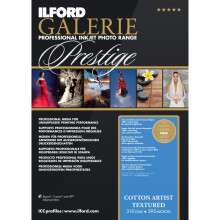 (A2 - 25 Sheets) Ilford Galerie Cotton Artist Textured Inkjet Photo Photographic Paper Sheets 310GSM