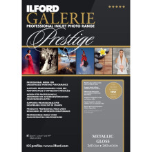 (A3+ - 50 Sheets) Ilford Galerie Prestige Metallic Gloss Inkjet Photo Photographic Paper Sheets 260 GSM