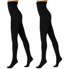 (Average/Tall) 2x Voodoo Totally Matte Tights 100 Denier Black Slimming Pantyhose H31324 Bulk Stockings