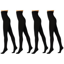 (Tall/X-Tall) 4x Voodoo Totally Matte Tights 100 Denier Black Slimming Pantyhose H31324 Bulk Stockings