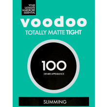 (Tall/X-Tall) Voodoo Totally Matte Tights 100 Denier Black Slimming Stockings Pantyhose H31324