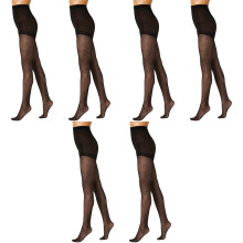 (Average/Tall) 6x Voodoo Lola Tight Polka Dot Spot Black Stockings Pantyhose Tights H33147 Bulk